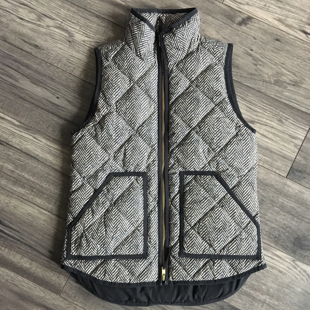 XXS JCrew Herringbone Vest